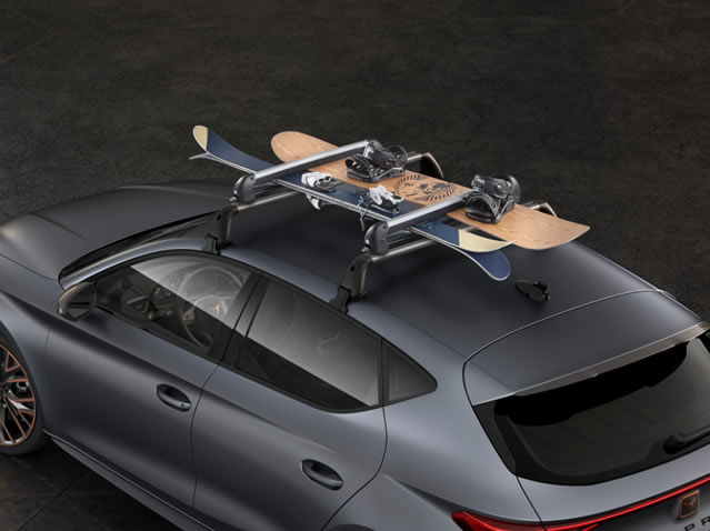 Ski rack for 6 pairs of skis or 4 snowboards