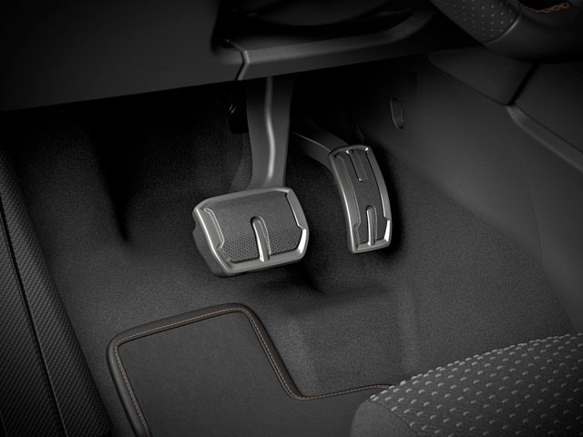 Dark aluminium pedals (automatic) 